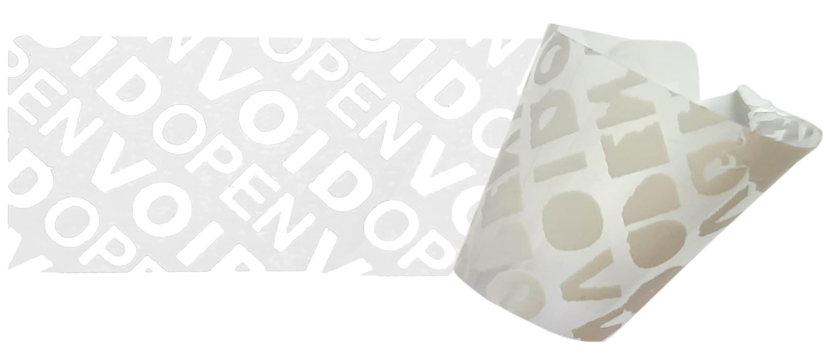 1000 pcs - Sceaux de sécurité - 70 x 20 mm, blanc - VOID sticker labels
