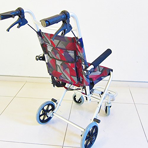 Amazon | カドクラ 簡易式介助車いす タッチ レッドパープル A502
