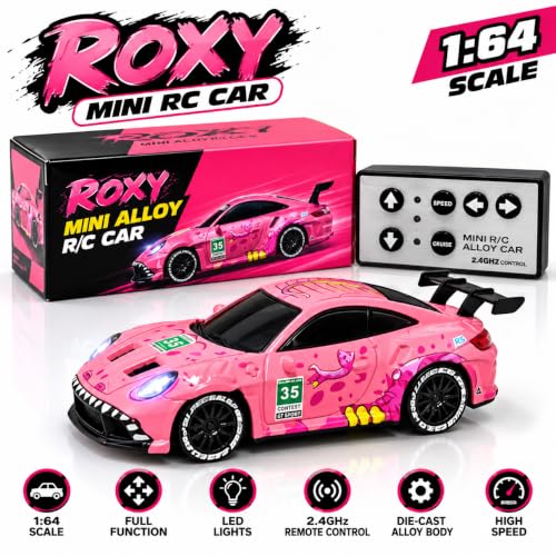 Smily Buds Store Smily Buds Mini Alloy Off-Road Roxy RC Car, Pink, - Image 4