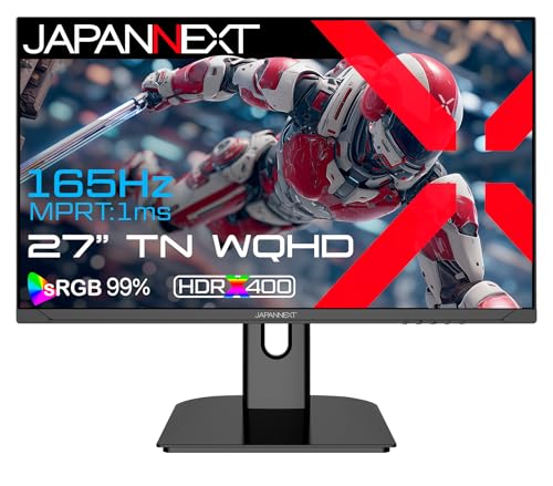 JAPANNEXT 27インチ ゲーミングモニター WQHD IPS 165Hz JAPANNEXT 27インチ WQHD(2560x1440)解像度 IPSパネル搭載 165Hz対応