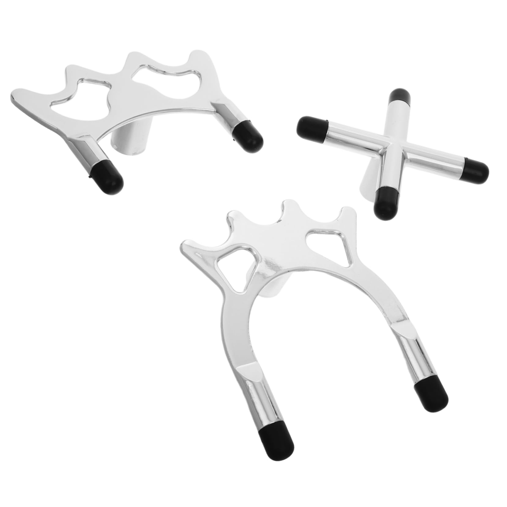 ibasenice Pool Holder Head Metal Bridge Stick High/Low Fork Stand Accessory Billiards Table Equipment Reusable Billiards Tool