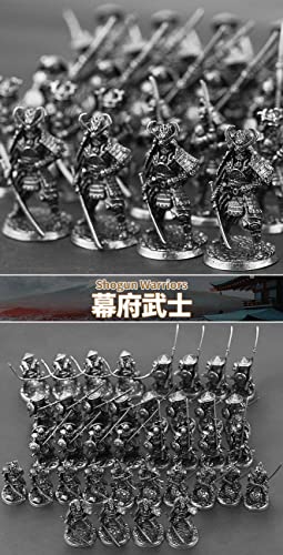 Muñeco Samurái Metálico Blanco Japones miniatura 4