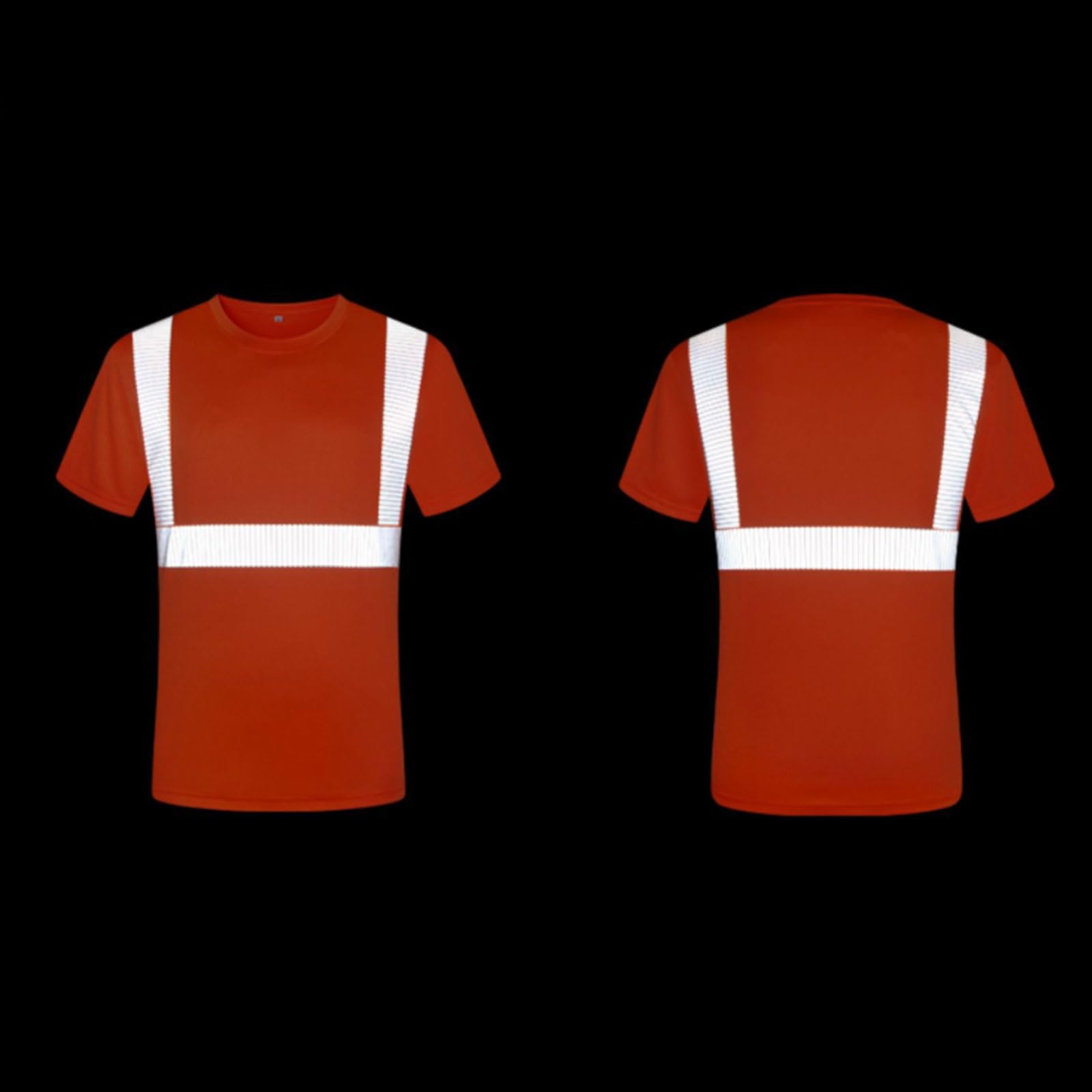 Warnweste, Warnweste, reflektierendes T-Shirt, mehrfarbig, mehrere Größen