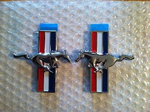 Mustang Emblems OEM Left/Right Side Fits All Ford Mustang Models Universal 2PC Set