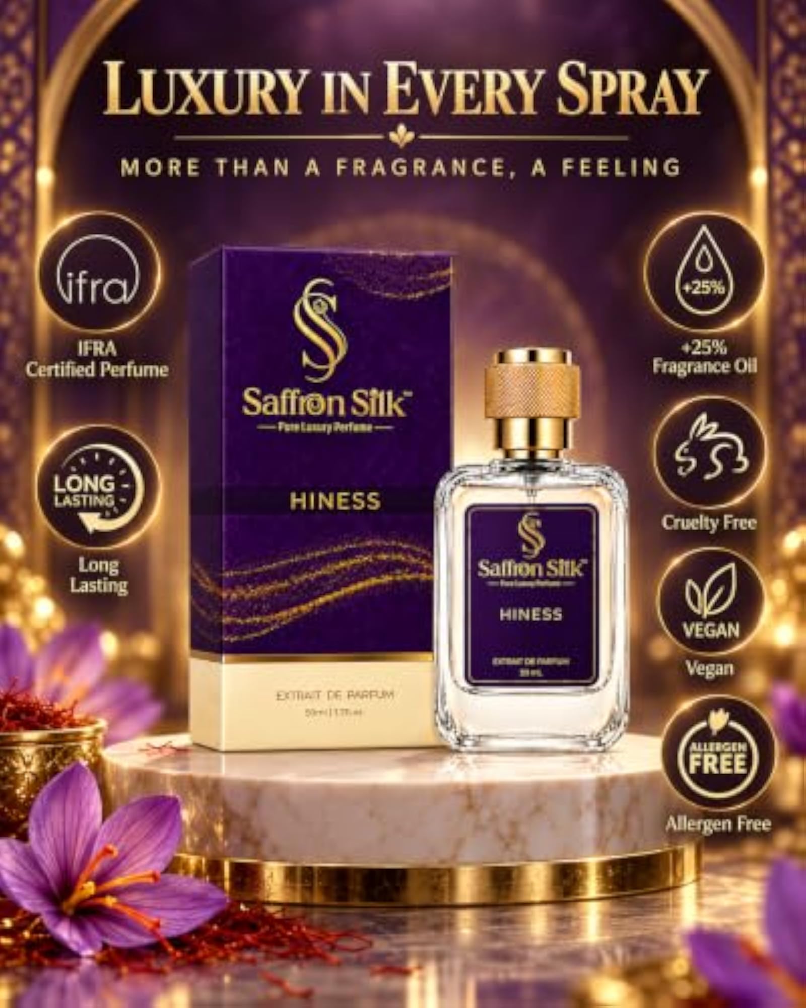 Hiness Extrait de Parfum for Women, 50ml