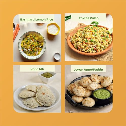 Image of Prime Millets Multi Grain Flour, Organic Foxtail Grain & Idli Rava | Combo Pack of 3 (1kg) | High Fiber | Gluten Free | Supports Digestion| Premium Quality