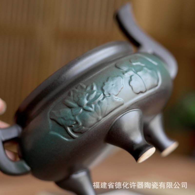 Räucherkegelhalter Weihrauchbrenner aus Keramik, kreativer Retro-Wohnzimmerschmuck, Zen-Weihrauchbrenner Weihrauch Wasserfall