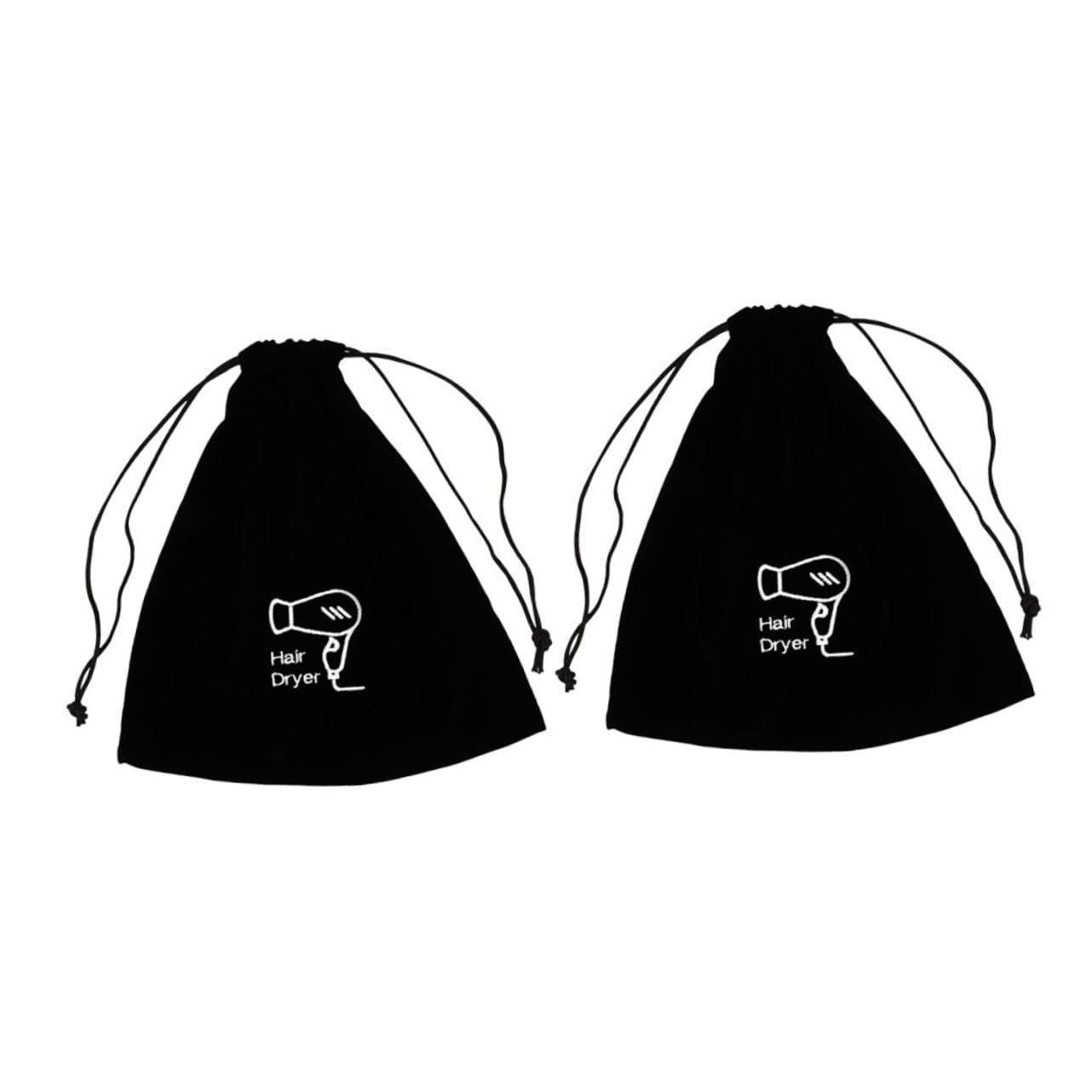 FOMIYES 8 Piezas Bolsa de Terciopelo Bolsas de Tela Bolsa Tela secador de Pelo de Viaje secador de Cabello Almacenamiento de Accesorios para secador de Pelo Bolsa con cordón