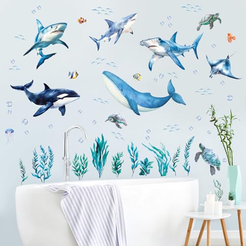 Vinilos decorativos SHUCHING Ocean Fish para pared miniatura 4
