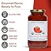 Dave's Gourmet Organic Spicy Heritage Red Pasta Sauce - Zesty & Rich Tomato Chili Blend - Marinara Sauce - Ideal for Pasta, Pizza, Sausage & More - Vegan & Gluten Free - 24oz Jar (Pack of 1)
