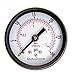 DuraChoice 1-1/2" Utility Pressure Gauge, WOG, Black Steel Case, 1/8" NPT, Center Back Mount, 0-30PSI