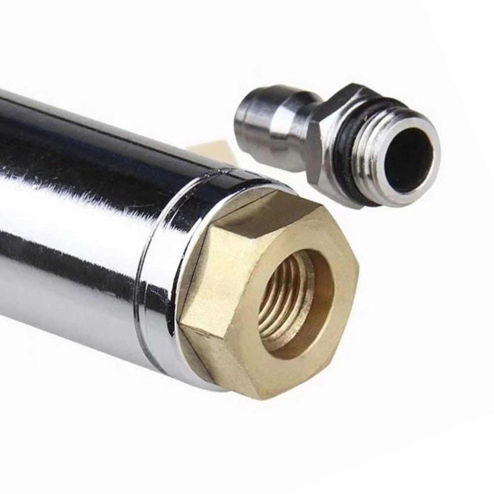 Cabezal de pulverización para lavadora a presión de 5000 PSI con boquilla turbo giratoria y conexión rápida, punta de limpiador de alta presión de acero inoxidable, limpieza de entrada de