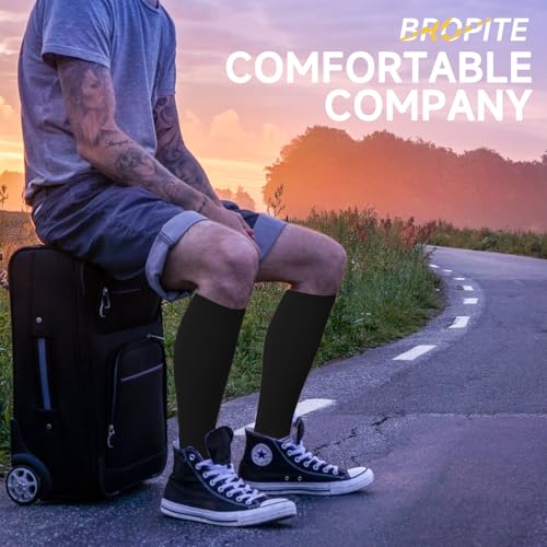 Image of bropite 3 Pairs Open Toe Compression Socks for Women, Support for Travel | Graduated 15-20 mmHg compression circulation,reduces swelling.3 pairs open toe design for travel,nurses,pregnancy comfort