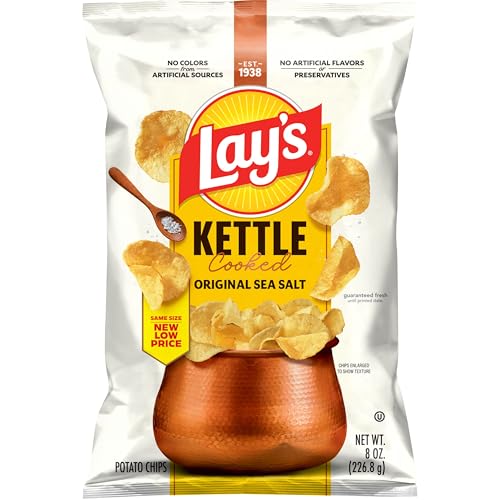 Lay's Kettle Cooked Potato Chips, 8 Oz