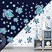 Glow in The Dark Sea Turtle Wall Decals,Under The Sea Turtle Bathroom Wall Stickers Ocean Wall Decor for Kids Baby Nursery Living Room Beach Room Decor