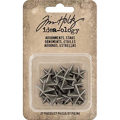 Adornos en forma de tesoro Tim Holtz miniatura metal multicolor gris mini 3