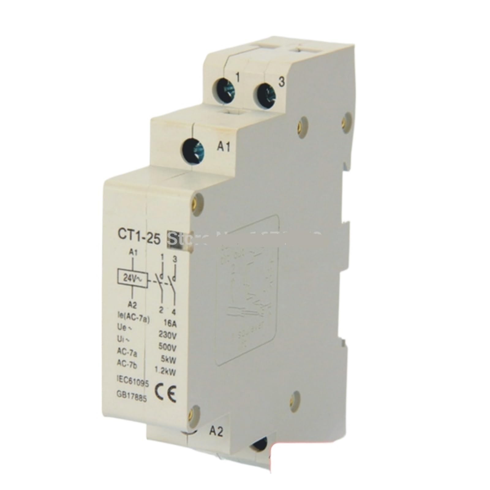 2P 16A 24V 50/60HZ Rail Household AC Modular Contactor 2NO