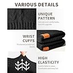 Thermal Winter Gloves-Fleece Lining Touch Screen Knit Stretchy Warm Gloves for Running Cycling Riding- Men Women - Image 3