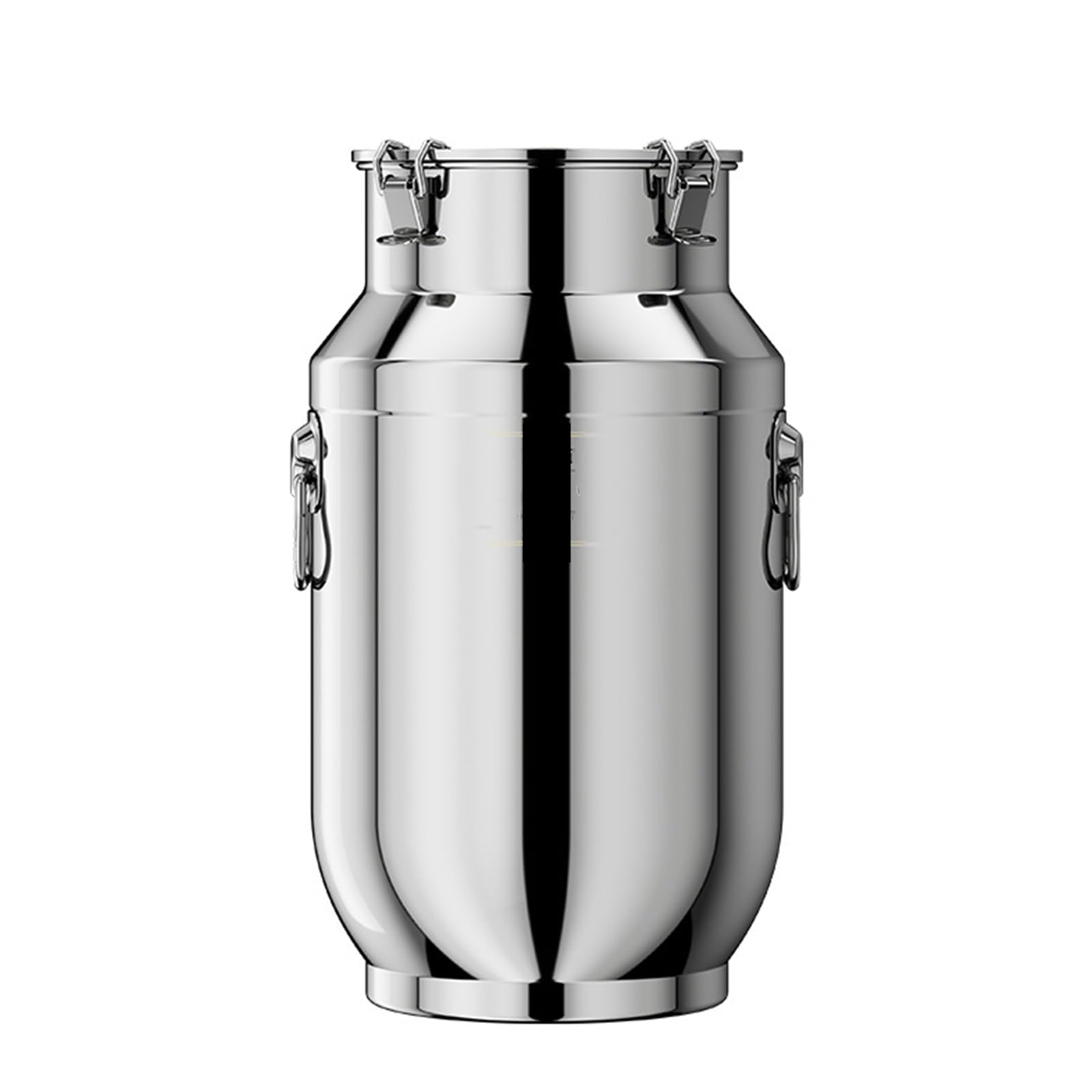 Vnook One Color Airtight Stainless Steel Bucket, Food Airtight Can, Stainless Steel Milk Can, Sealed Barrel With Snap Closure, For Food Storage And Transport Of Milk(25L)