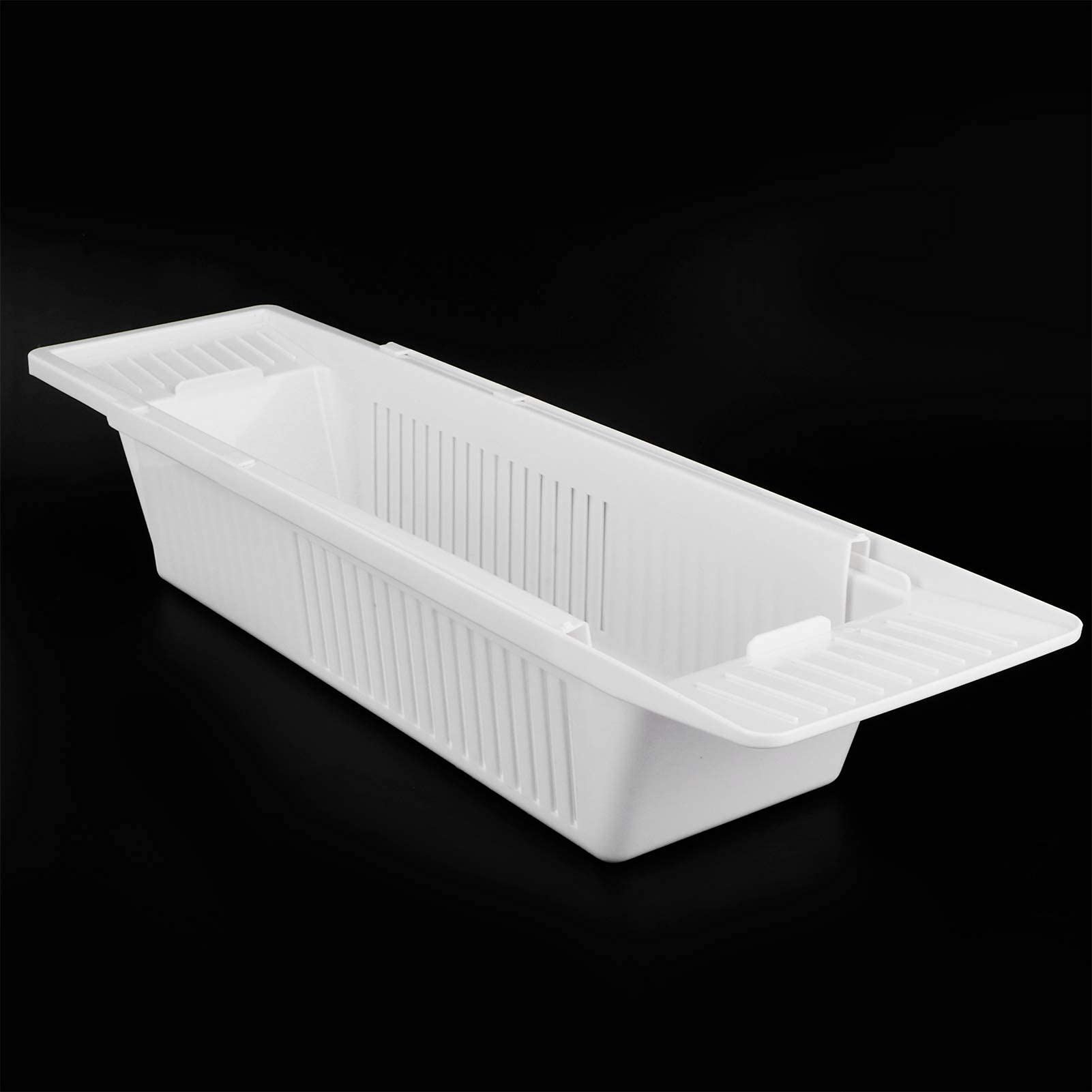 Étagère de baignoire rétractable anti-rouille et support de rangement shampooing extensible