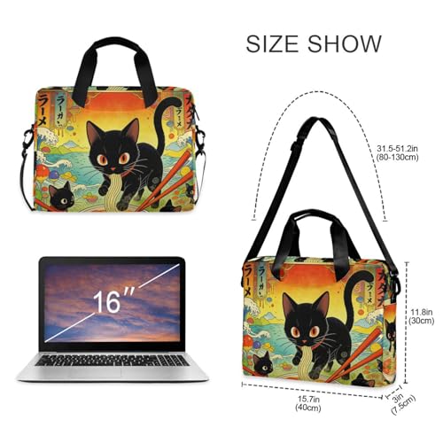 Funda para laptop portátil con correa y asa 15.6" miniatura 5