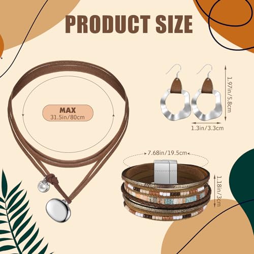 Inbagi 3 Pcs Western Jewelry For Women Bohemian Set thumb #2