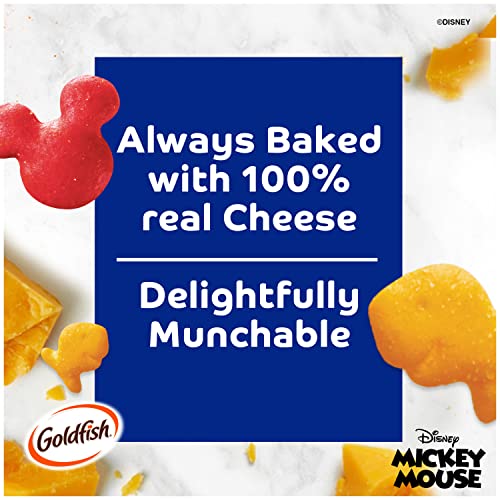 Goldfish Disney Mickey Mouse Cheddar Crackers, Snack Crackers, 6.6 Oz Bag #TOP1