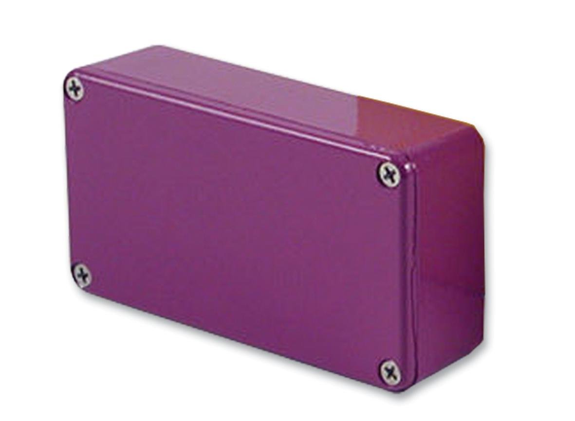 1590B2PR - ENCLOSURE, MULTIPURPOSE, ALUM, PURPLE (Pack of 2) (1590B2PR)