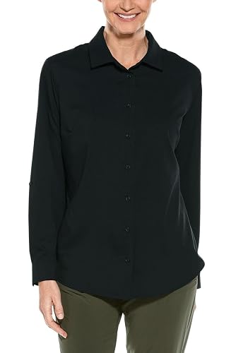 Women's Shirt with Roll-Up Sleeves - UPF 50+ Sun Protection