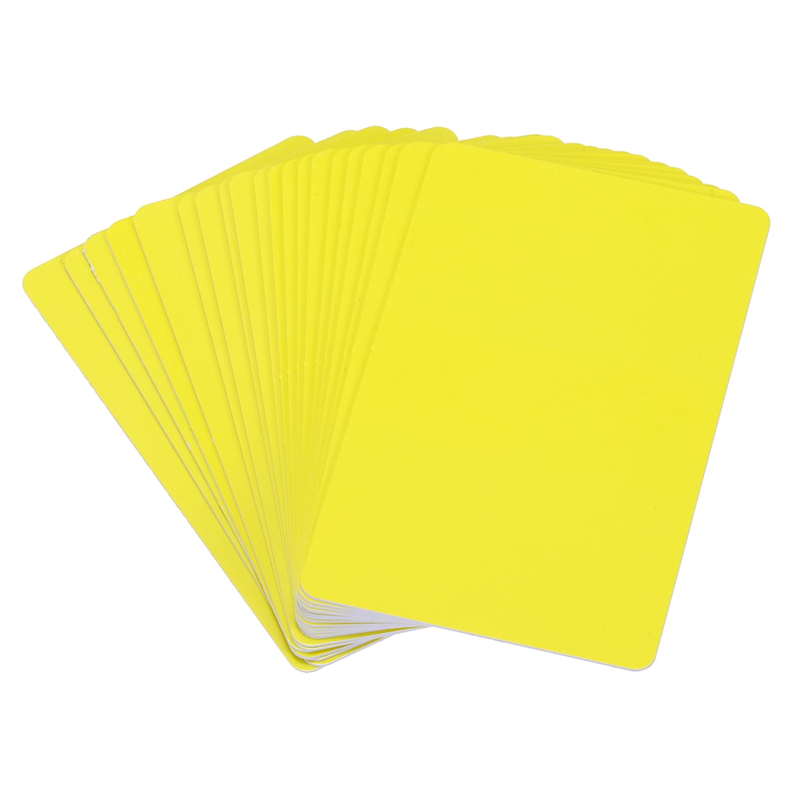 PATIKIL Blank PVC Cards, 20 Pack Inkjet Plastic ID Card CR80 30 MIL White Printable Business Cards, Waterproof Double Sided Printing for Photo ID Badge Inkjet Printers Glossy, Yellow