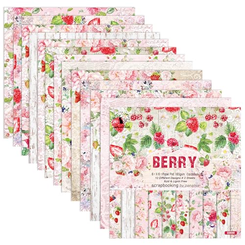 Papier scrapbooking fraise 15,2 cm contre le manque d'inspiration