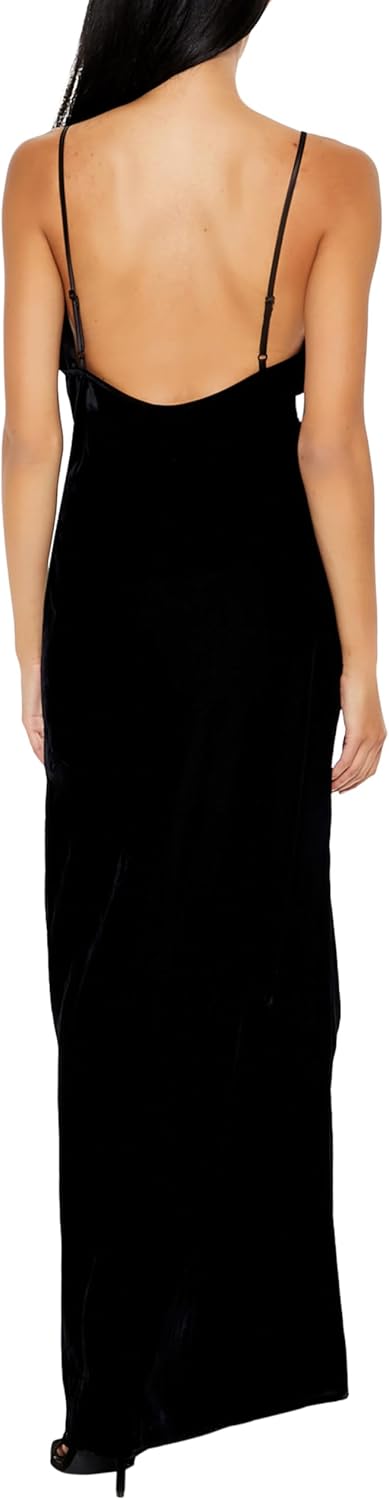 Forever 21 Womens Velvet Bow Maxi Dress - Image 4