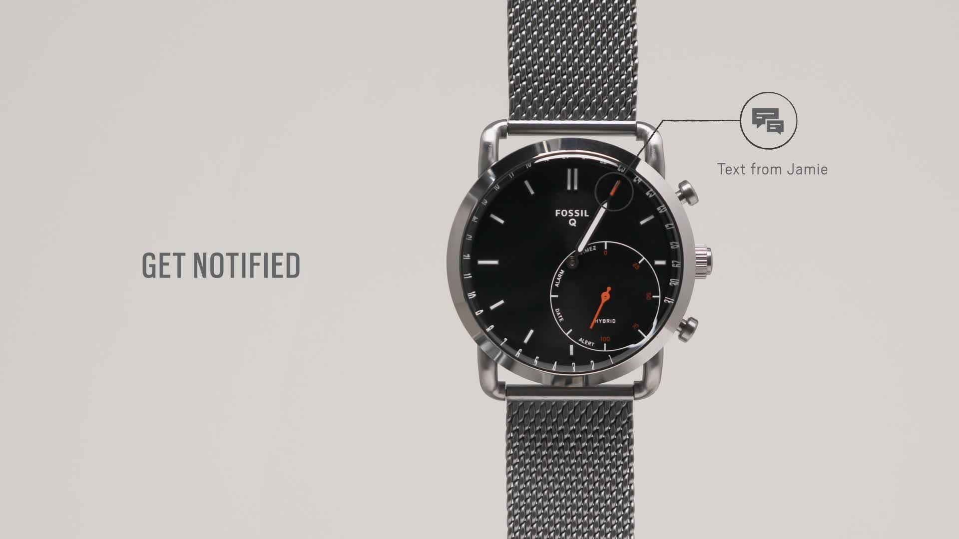 Leather Hybrid Smartwatch 