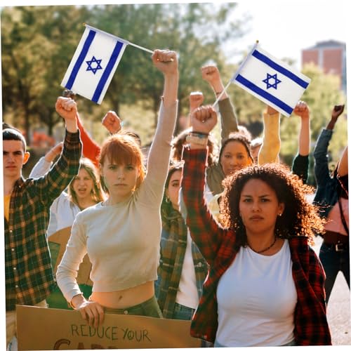 Mini drapeau d'Israël 50 pièces petit drapeau israélien sur bâtons
