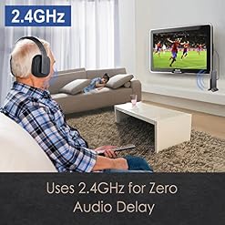 Avantree HT280 Casque sans Fil TV avec Station de Charge Emetteur RF 2.4G, Prise Optique numérique, Casque à Volume élevé Idéal pour Personnes âgées et malentendants, portée de 30m sans Latence - Les Beatles, Paul McCartney, John Lennon, RIngo Starr, George Harrison Avantree HT280 Casque sans Fil TV avec Station de Charge Emetteur RF 2.4G, Prise Optique numérique, Casque à Volume élevé Idéal pour Personnes âgées et malentendants, portée de 30m sans Latence – Image 4