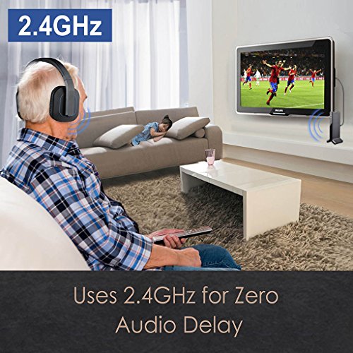 Avantree HT280 Wireless Headphones for TV Watching with 2.4G RF Transmitter Charging Dock, Digital Optical System, High Volume Headset Ideal for Seniors, 100ft Range, No Audio Delay, Plug and Play by Avantree - Image 4