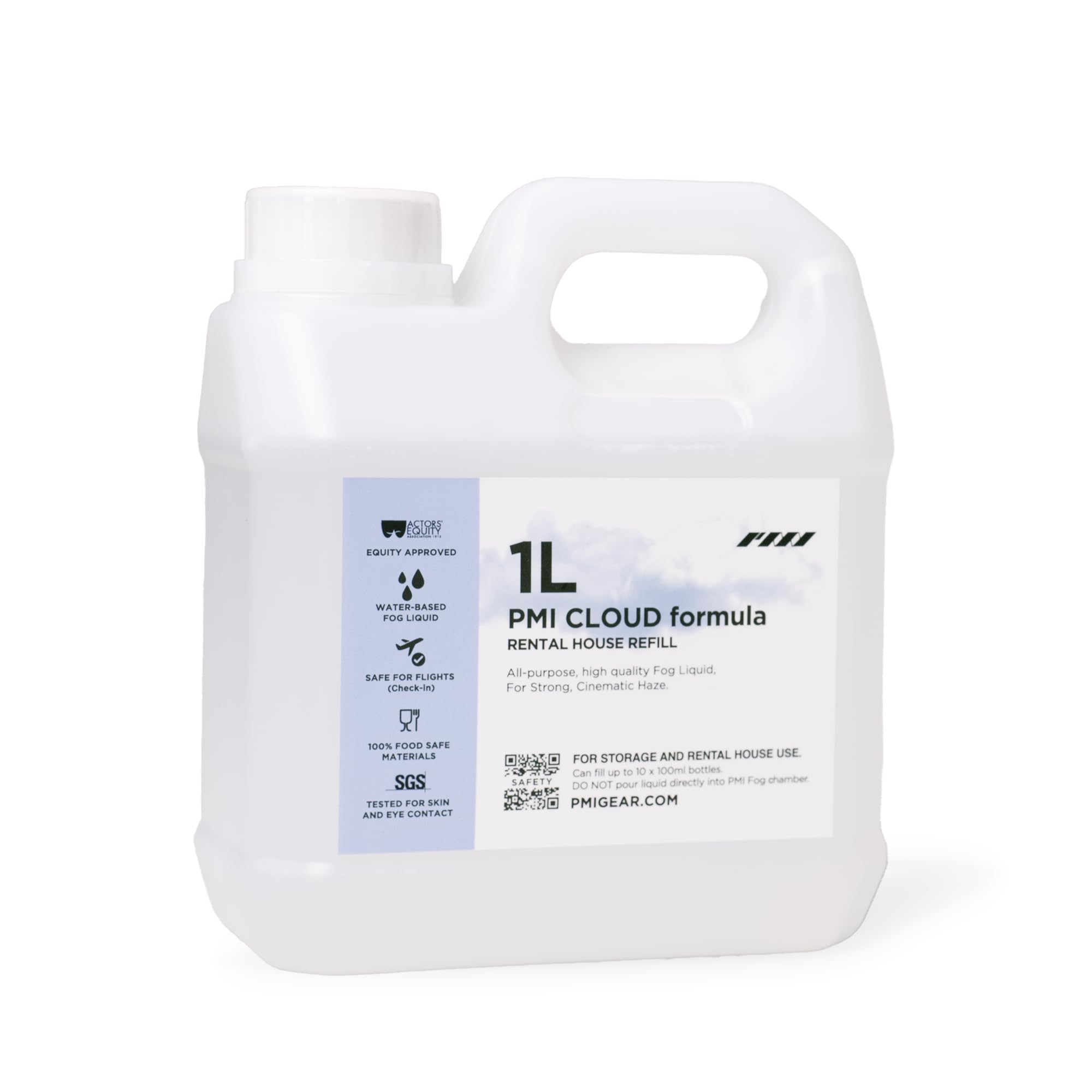 PMI Cloud Formula Nachfüllpackung, 3000 ml, Hochleistungs-Nebelsaft für SmokeGENIE & SmokeNINJA, professionelle Nebelmaschinen-Flüssigkeit, schnelle Dispergierung, langanhaltende Wirkung, SGS 100%