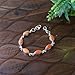 Spiny Oyster Turquoise Bracelet 925 Sterling Silver Handmade Adjustable Chain Link Orange Stone Bracelet For Women Gift Jewelry