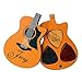 Zakally Custom Personalized Wooden Guitar Picks Customized with A Plectrum Guitar Shaped Case Holder for Storage (sty1)