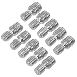 Hemobllo Gewindereduzieradapter Möbelbefestigung Edelstahl 10 Stück M8x10 bis M10x10 für Möbelbeschläge, sichere Verbindung, präzise Passform, DIY Projekte und professionelle Anwendungen