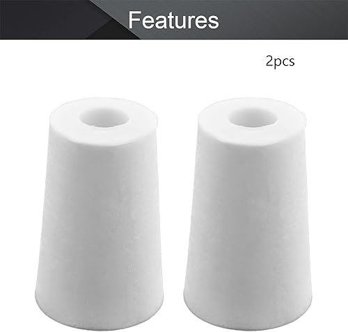 Miniatura 3 de Othmro Tapón de goma perforado con esclusa de aire, tapón blanco perforado con agujero de 1.18 pulgadas para uso de fermentación, tapón de esclusa