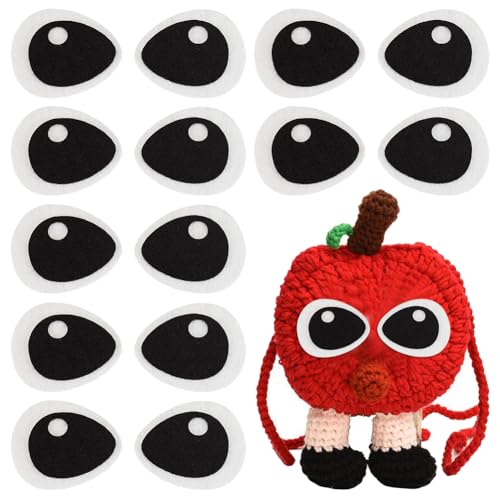 Yeux de sécurité pour ours en peluche GOMAKERER 5,1 cm, feutre premium pour loisirs créatifs
