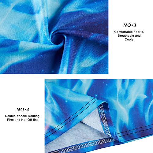 Raisevern Boys Dragon Shirts Summer Short Sleeve 3D Print T-Shirts Crewneck Cool Tees Tops Girls Shirt Blue Clothes Outfits Blue Size 9-11T #TOP3