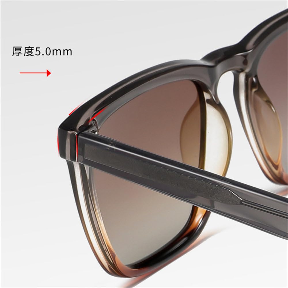 Occhiali da sole eleganti da donna e da uomo, polarizzati UV400, con montatura in acetato, occhiali da sole da campeggio, da esterno, per feste, occhiali da sole