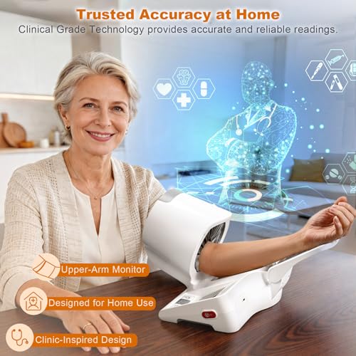 Image of 52HZ Barrel-Type Upper Arm Blood Pressure Monitor, Fits 7.1 inch-16.5 inch