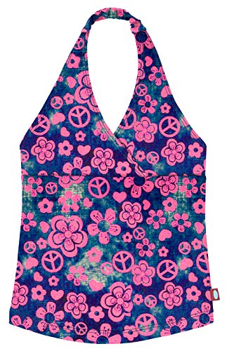 Image of Polkadot Girls' UPF 50+ Swim Halter Top by City Threads
