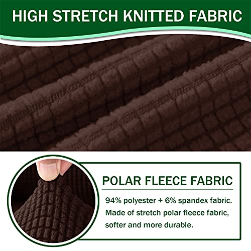 Housse dossier canapé élastique sable : lot de 2 protections ajustables - 4