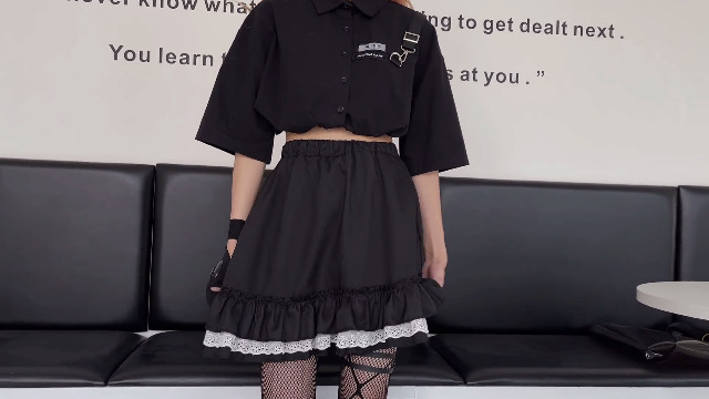 Panegy Rokken voor Tiener Meisjes Vrouwen Gothic Mini Rok Hoge Taille A