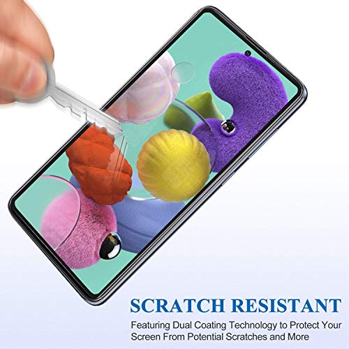 Image of Screen Protector for Samsung Galaxy A51 (Black) Tempered Glass Edge-to-Edge 6D Screen Guard With Installation Kit