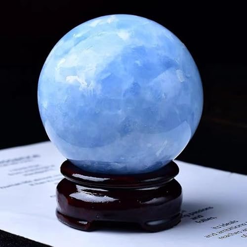 Blue Crystal Ball Lapis Lazuli raw Stone Crystal Ball Stone Ball Seven Star Array feng Shui Ball Ornaments Porch Living Room,Blu